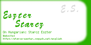 eszter starcz business card